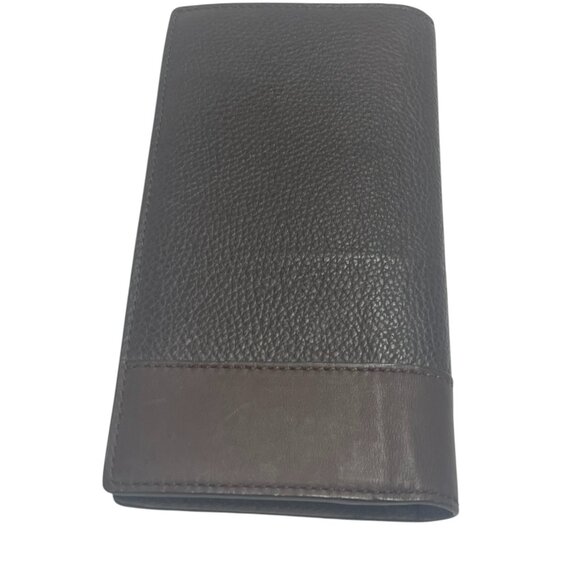 Coach Leather Credit Card ID Travel Organizer Wallet Holder - Brown - Picture 8 of 12